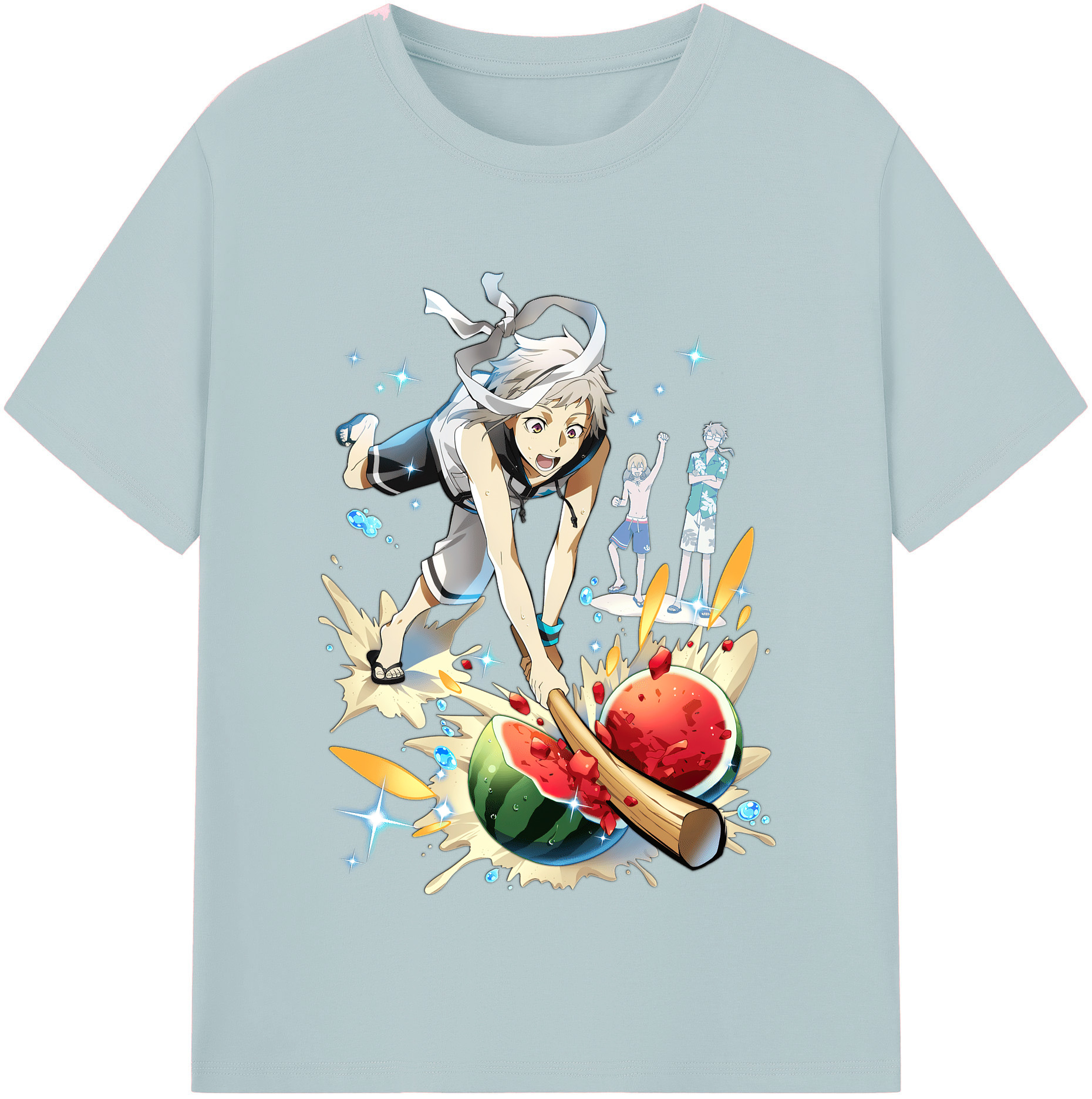 （画像用） 文豪ストレイドッグス Bungo Stray Dogs 綿100％半袖Tシャツ（フロントプリント）